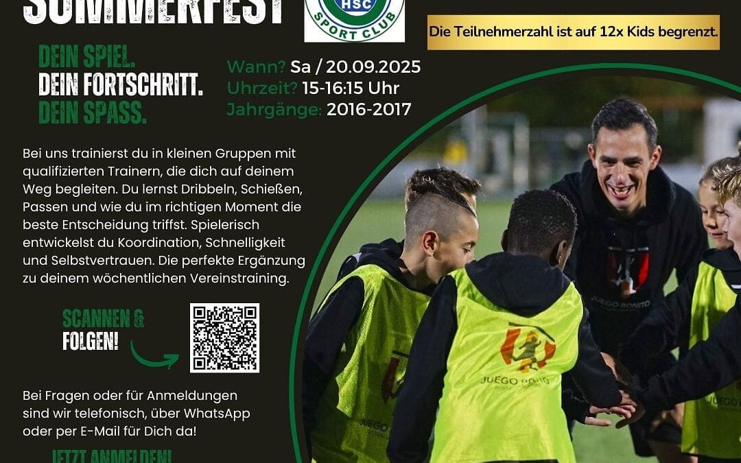 Juego Bonito Fußballakademie zu Besuch beim Sommerfest