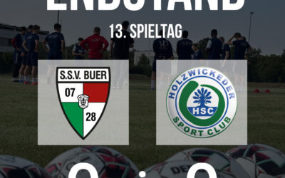 13. Spieltag – Ergebnis nicht wie erhofft