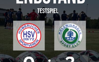 Endstand des Testspiels