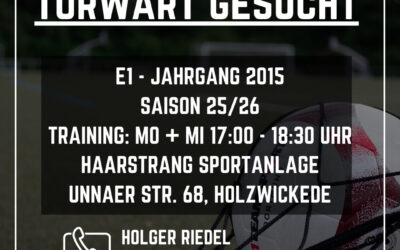 Torwart gesucht!