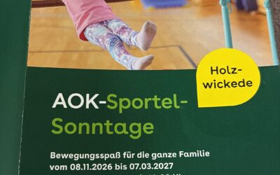 AOK Sportel Sonntage ab dem 08. November 2026