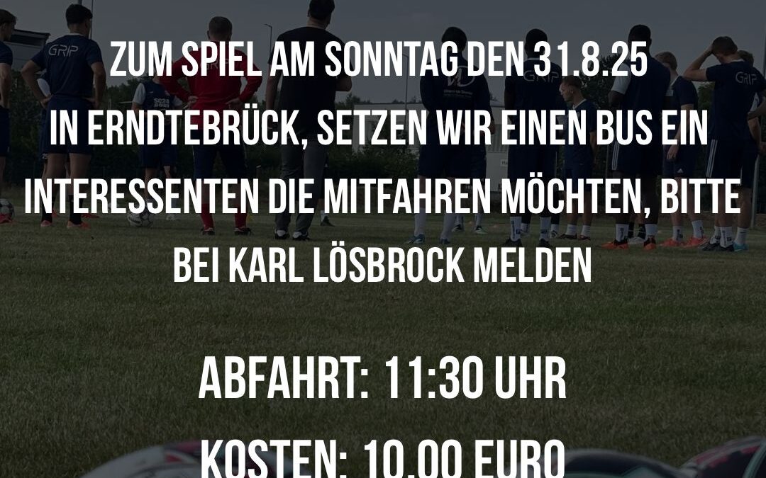 Gemeinsam zum Auswärtsspiel nach Erndtebrück