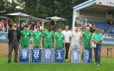 Verabschiedung von Spielern und Physiotherapeut