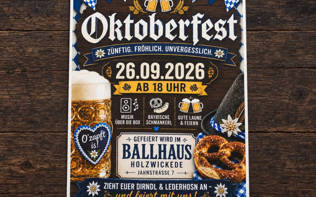 HSC-Oktoberfest: Am 26. September wird im Ballhaus gefeiert