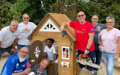 Neues Spielhaus für kleine HSC-Fans