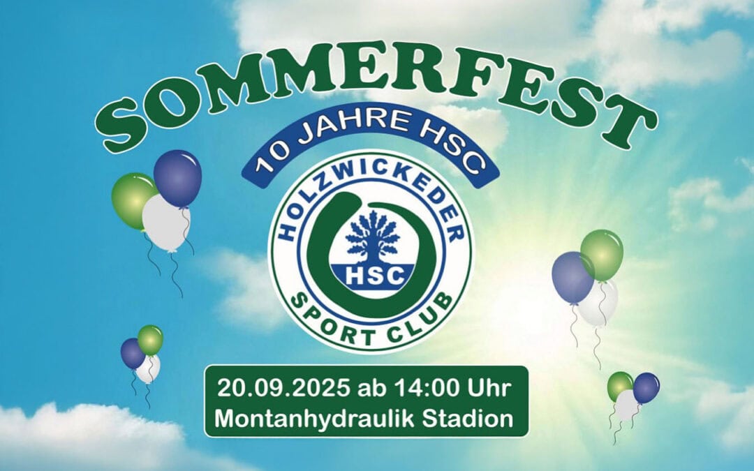 10 Jahre HSC: Sommerfest am 20. September!